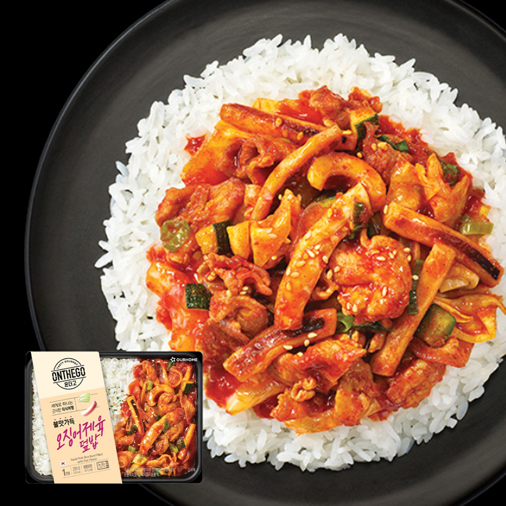 온더고 오징어제육 덮밥(냉동/290g)
